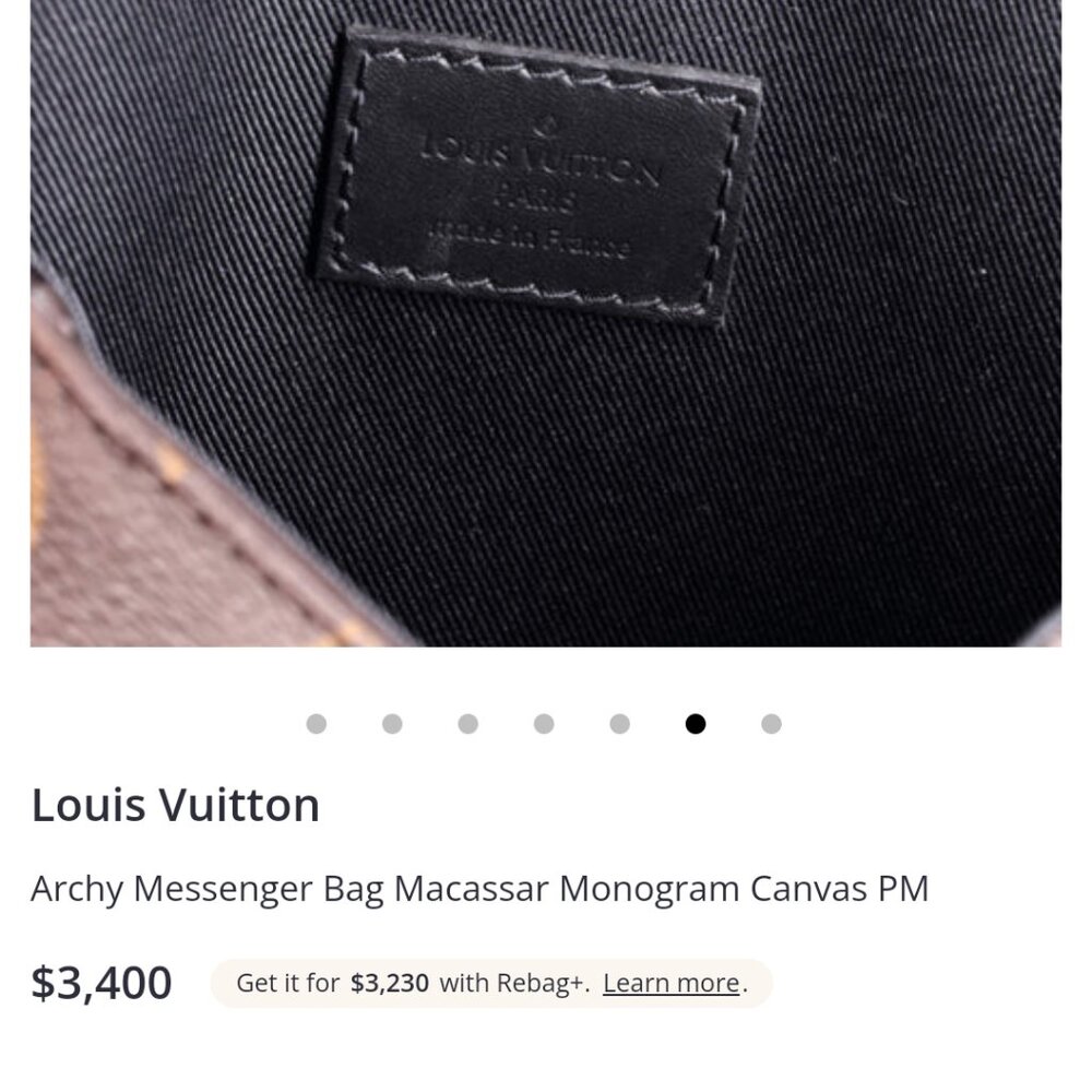 Louis Vuitton Archy Messenger Bag Macassar Monogram Canvas PM - Picture 5 of 11